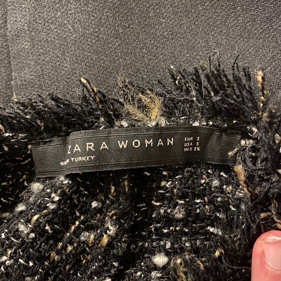 Zara Tweed/Lace Blouse - Picture 2 of 3